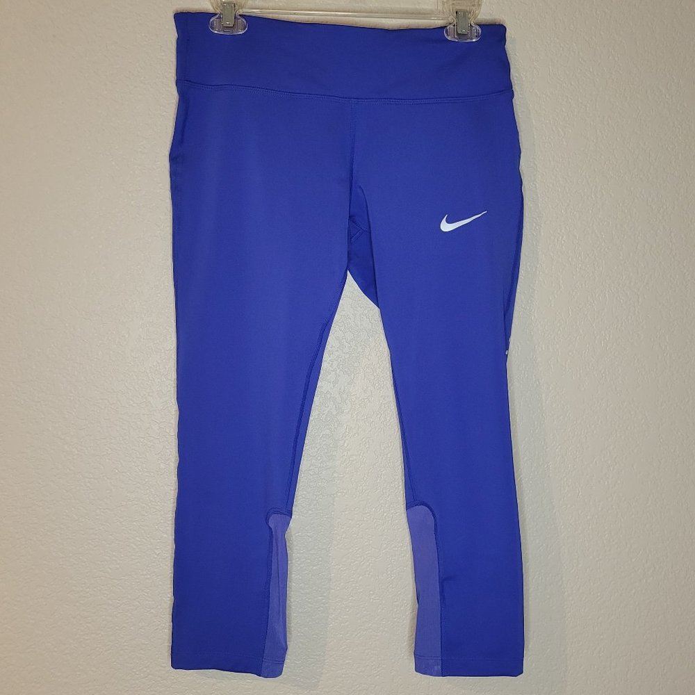 NWOT Womens Nike Cobalt Cropped Running Leggings